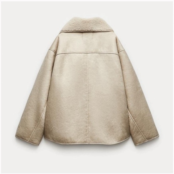Zara Coat - side medium! Like new/ only worn once - Picture 4 of 7